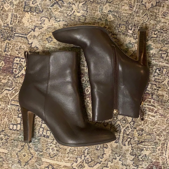 Coach Shoes - Brown Leather Coach Ankle Boots Size 8.5
